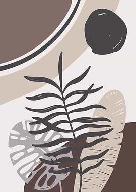 Tropical leaf geometricart