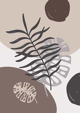 Palm leaf wall decor plant