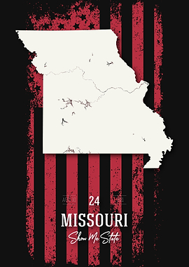 Missouri State Map USA