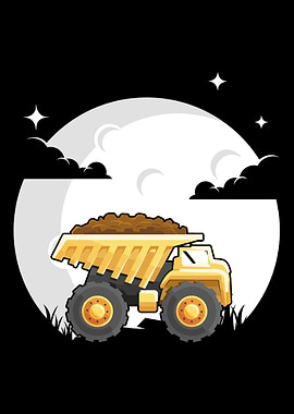 Dump Truck Moon Dump Truck