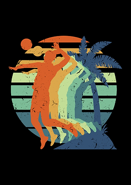 Retro Volleyball Vintage