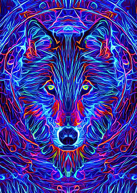 Wolf Space Spirit Galaxy