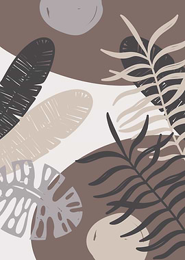 Tropical leaf geometricart