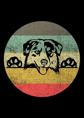 Retro Australian Shepherd