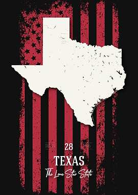 Texas State Map USA