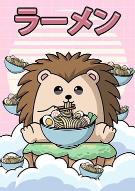 Hedgehog Ramen Noodles