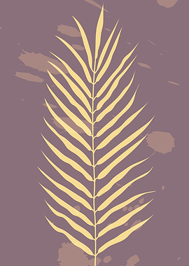 Palm leaf contemporary art