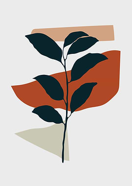 Elegant tropical leaf