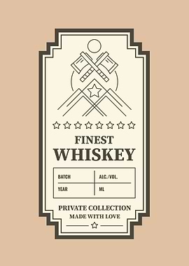 Whiskey label