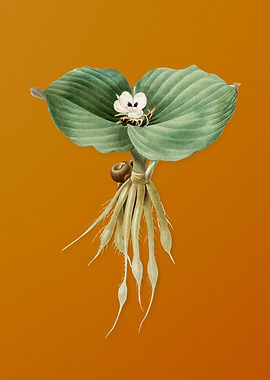 Vintage Sand Ginger Flower