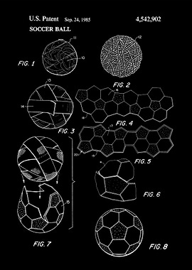 Soccer ball patent 1985