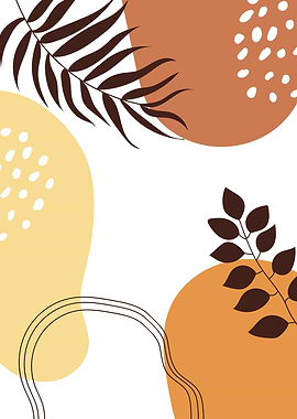 Tropical Abstract shapes