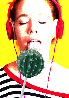 Girl with Headphones