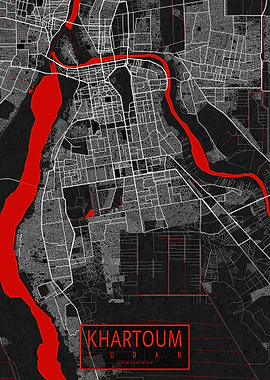 Khartoum City Map Oriental