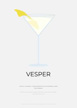 Vesper Cocktail Recipe