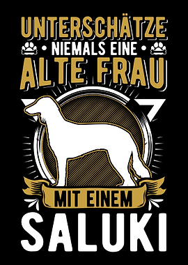 Saluki Alte Frau Persische