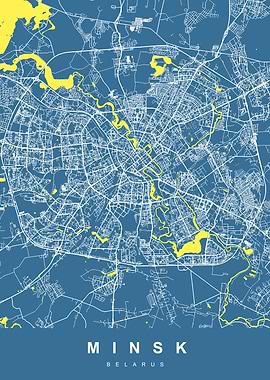 MINSK Map BELARUS