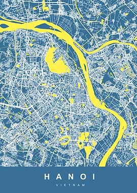 HANOI Map VIETNAM