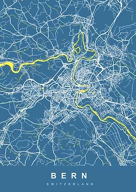 BERN Map SWITZERLAND