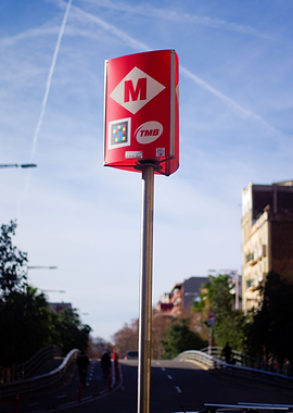 Subway Sign Barcelona
