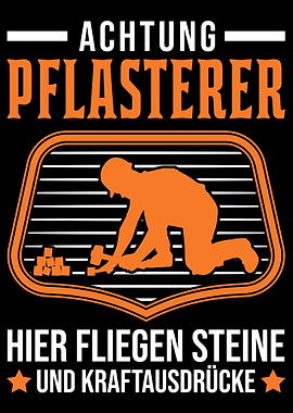 Pflasterer Steine und Kraf
