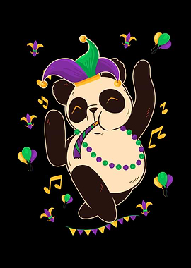 Mardi Gras Panda Party