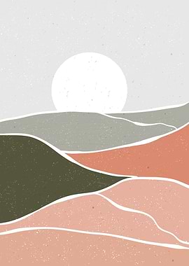 Abstract Mountain art