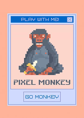 Pixel Monkey Gamer