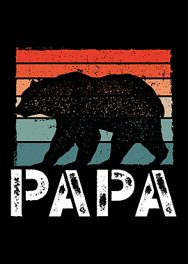 Dad bear retro