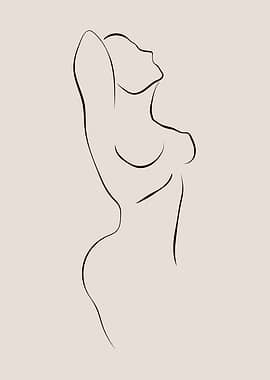 Naked woman body decor