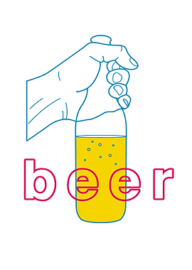 Line art beer