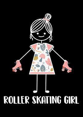 Roller Skating Skater Girl