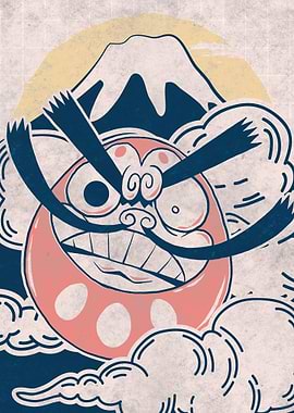 Japanese Daruma Mt Fuji