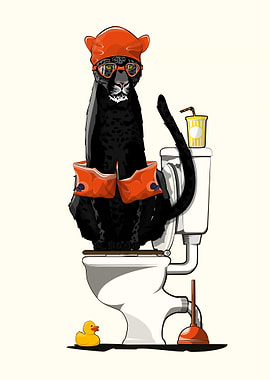 Black Panther on the Toile