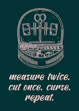 Sewing Stitching Wall Art