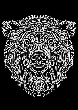 Black and White Bear