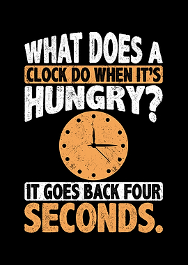 What does a clock do when