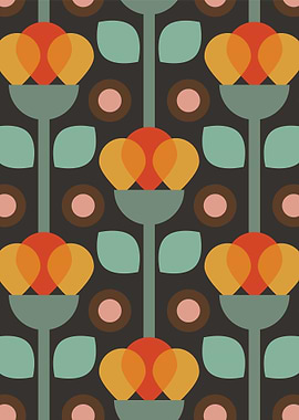 Neat Retro Floral 09