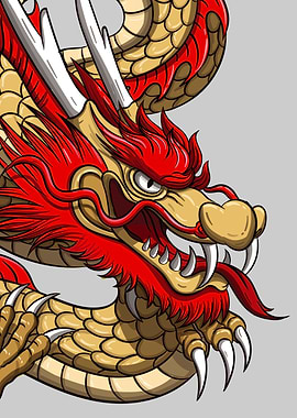 Asian Dragon Yellow