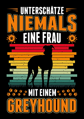 Greyhound Frau Britischer