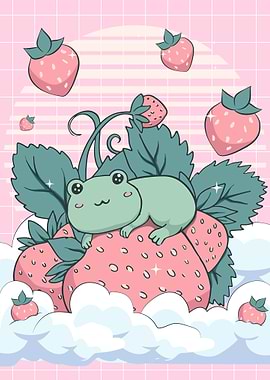 Cottagecore Kawaii Frog