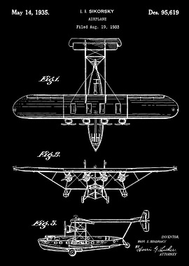 Air Plane 1935 Blueprint
