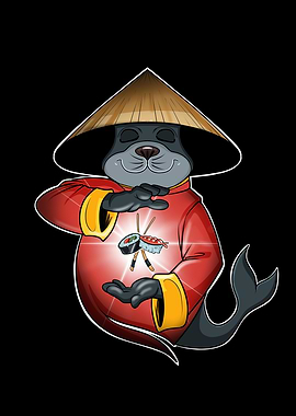 Sushi Seal Japanese Food