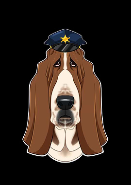 Police Basset Hound Canine