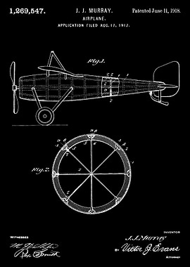 Airplane 1918 Blueprint