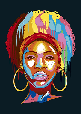 Black Woman colorful