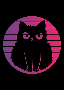 Cat Retro Vintage