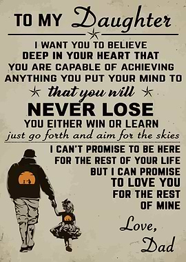 To My Daughter Gift