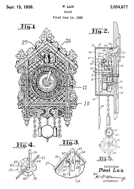 Watch Clock 1936 Blueprint
