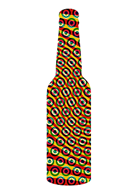 Retro illusion beer poster